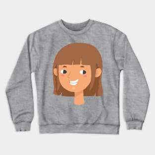 Bob Bangs Girl Avatar Crewneck Sweatshirt